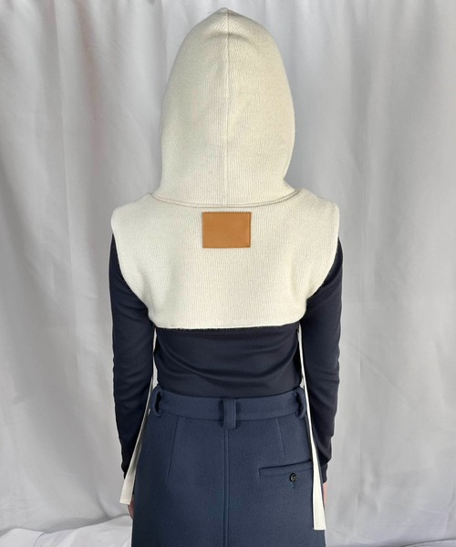 G.V.G.V.(ジーヴィージーヴィー)の「BALACLAVA(ネックウォーマー/スヌード・メンズ・アイボリー系/ダークグレー・ONE SIZE)」の14枚目の写真