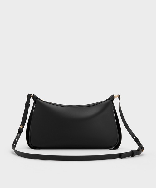 CHARLES & KEITH（チャールズ & キース）の「Calla カルラ ショルダーバッグ（ショルダーバッグ・レディース・オートミール/ブラック・M）」の4枚目の写真
