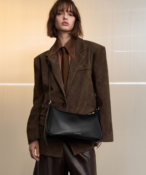 CHARLES & KEITH（チャールズ & キース）の「Calla カルラ ショルダーバッグ（ショルダーバッグ・レディース・オートミール/ブラック・M）」の14枚目の写真
