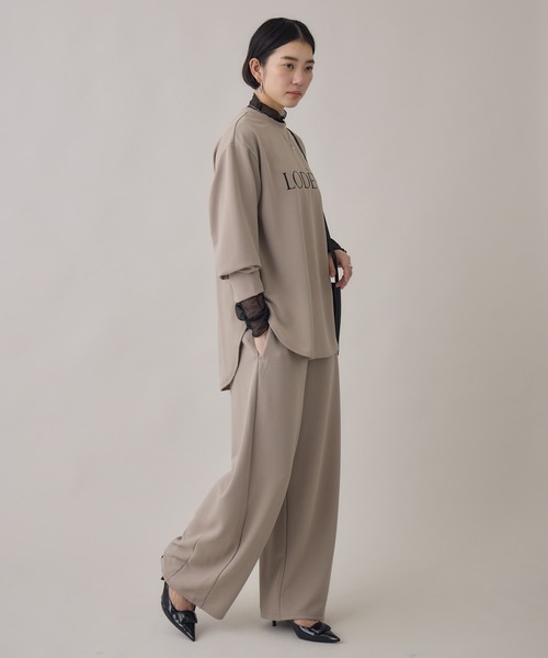 Paradise Picnic（パラダイスピクニック）の「cloche カットジョーゼットバレルパンツ（その他パンツ・レディース・ブラック/チャコールグレー/ベージュ・FREE）」の7枚目の写真