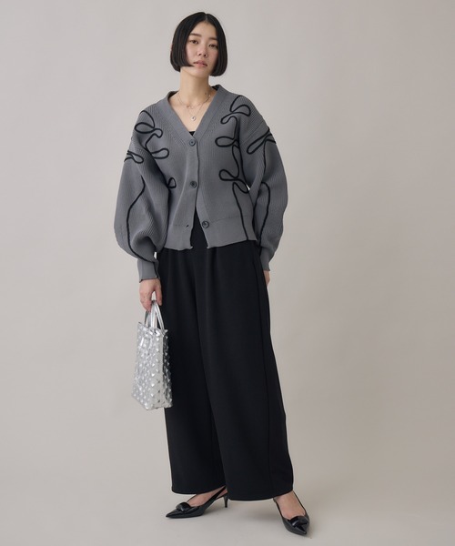 Paradise Picnic（パラダイスピクニック）の「cloche カットジョーゼットバレルパンツ（その他パンツ・レディース・ブラック/チャコールグレー/ベージュ・FREE）」の10枚目の写真