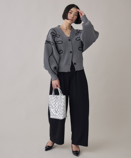 Paradise Picnic（パラダイスピクニック）の「cloche カットジョーゼットバレルパンツ（その他パンツ・レディース・ブラック/チャコールグレー/ベージュ・FREE）」の11枚目の写真