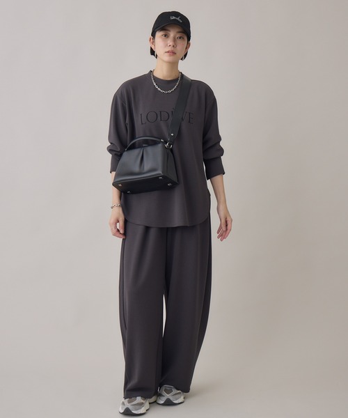 Paradise Picnic（パラダイスピクニック）の「cloche カットジョーゼットバレルパンツ（その他パンツ・レディース・ブラック/チャコールグレー/ベージュ・FREE）」の15枚目の写真