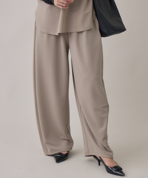 Paradise Picnic（パラダイスピクニック）の「cloche カットジョーゼットバレルパンツ（その他パンツ・レディース・ブラック/チャコールグレー/ベージュ・FREE）」の8枚目の写真