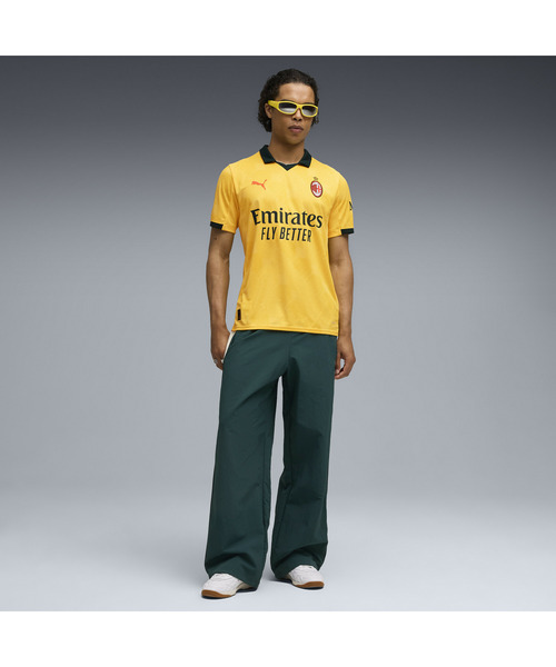 PUMA(プーマ)の「PUMA プーマ メンズ 2025-26 ACミラン サード レプリカ 半袖 ユニフォーム(Tシャツ/カットソー・メンズ・イエロー・X-SMALL/MEDIUM/LARGE/X-LARGE/SMALL)」の3枚目の写真