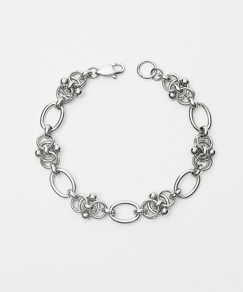 MinoriTY(マイノリティ)の「【MinoriTY Select】ジオメトリックパターンブレスレット メンズ ウィメンズ ユニセックス(ブレスレット・メンズ・シルバー・FREE)」の2枚目の写真