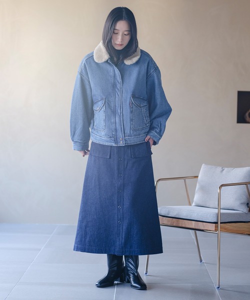 セール】Levi's/リーバイス シェルパ ボンバージャケット（デニム