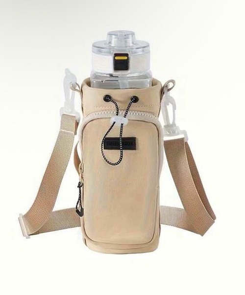 VIBGYOR(ヴィブジョー)の「【IZU】 ボトルホルダー付きミニショルダーバッグ(ブラック/ベージュ/ピンク/ブルー)(ボディバッグ/ウエストポーチ・レディース・ブラック/ブルー/ピンク/ベージュ・FREE)」の16枚目の写真