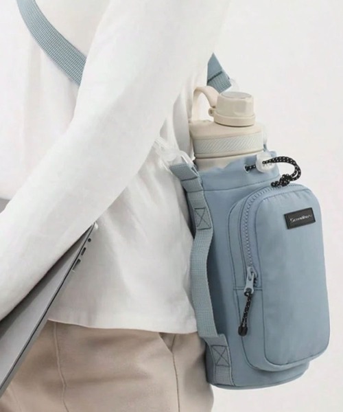 VIBGYOR(ヴィブジョー)の「【IZU】 ボトルホルダー付きミニショルダーバッグ(ブラック/ベージュ/ピンク/ブルー)(ボディバッグ/ウエストポーチ・レディース・ブラック/ブルー/ピンク/ベージュ・FREE)」の19枚目の写真