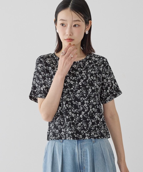 AMERICAN HOLIC(アメリカンホリック)の「アソートシャーリング半袖プルオーバー(Tシャツ/カットソー・レディース・ブラック/その他14/チェック・M/L)」の1枚目の写真