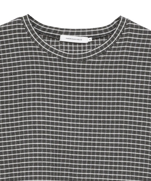 AMERICAN HOLIC(アメリカンホリック)の「アソートシャーリング半袖プルオーバー(Tシャツ/カットソー・レディース・ブラック/その他14/チェック・M/L)」の16枚目の写真