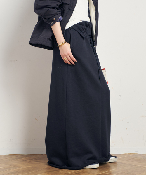 AP STUDIO（エーピーストゥディオ）の「フォールドオーバースウェットスカート（スカート・レディース・チャコールグレー/ネイビー・36/38）」の19枚目の写真