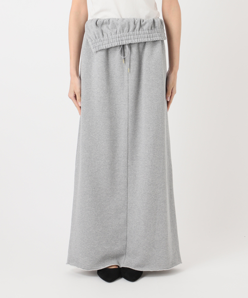 AP STUDIO（エーピーストゥディオ）の「フォールドオーバースウェットスカート（スカート・レディース・チャコールグレー/ネイビー・36/38）」の14枚目の写真