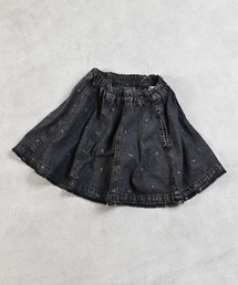 MARKEY'S（マーキーズ）の「レオパードデニムフレアーミニスカート（デニムスカート・キッズ）」