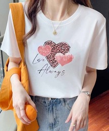 Tシャツ レディース ゆるT 半袖 ロゴTシャツ プリントTシャツ 柄プリント