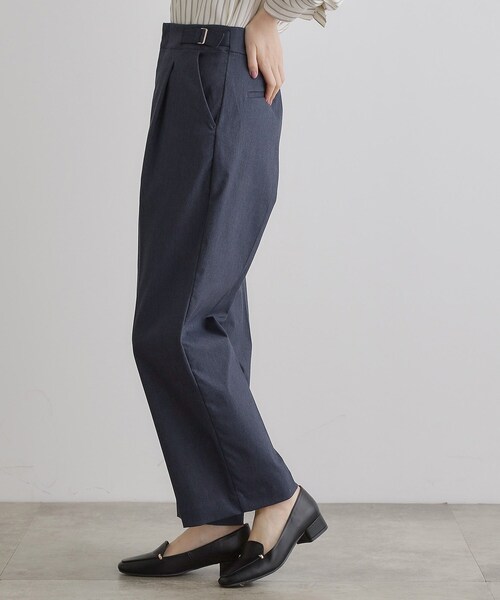 grove(グローブ)の「【接触冷感】ハイパーストレッチワイドパンツ(その他パンツ・レディース・ブルー系その他/ネイビー/ホワイト系5・01/02/03/04/05)」の4枚目の写真