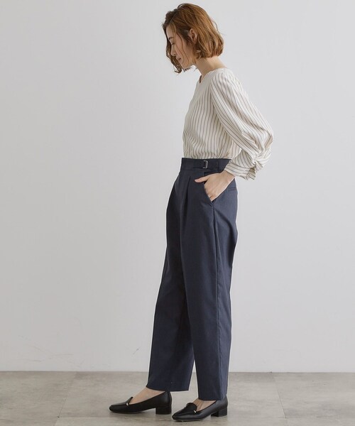grove(グローブ)の「【接触冷感】ハイパーストレッチワイドパンツ(その他パンツ・レディース・ブルー系その他/ネイビー/ホワイト系5・01/02/03/04/05)」の6枚目の写真