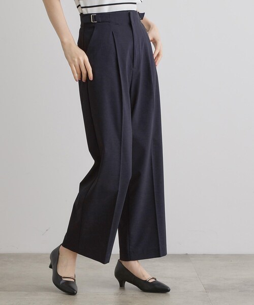 grove(グローブ)の「【接触冷感】ハイパーストレッチワイドパンツ(その他パンツ・レディース・ブルー系その他/ネイビー/ホワイト系5・01/02/03/04/05)」の8枚目の写真