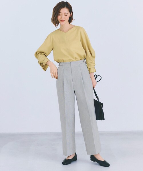 grove(グローブ)の「【接触冷感】ハイパーストレッチワイドパンツ(その他パンツ・レディース・ブルー系その他/ネイビー/ホワイト系5・01/02/03/04/05)」の15枚目の写真