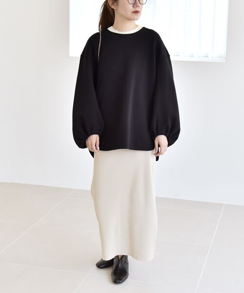 セール】quaranciel:〈洗濯機可能〉ポンチ ボリュームスリーブ ビッグ