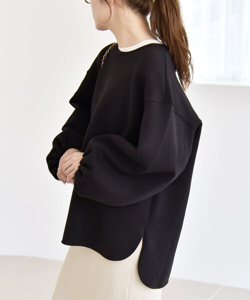 セール】quaranciel:〈洗濯機可能〉ポンチ ボリュームスリーブ ビッグ