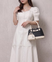dazzlin（ダズリン）の「【dazzlin/ダズリン】バレッタリボン　エコバッグ入バッグチャーム付　ミニハンドバッグ（ハンドバッグ）」