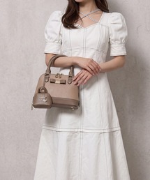 dazzlin（ダズリン）の「【dazzlin/ダズリン】バレッタリボン　エコバッグ入バッグチャーム付　ミニハンドバッグ（ハンドバッグ）」