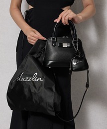 dazzlin（ダズリン）の「【dazzlin/ダズリン】バレッタリボン　エコバッグ入バッグチャーム付　ミニハンドバッグ（ハンドバッグ）」