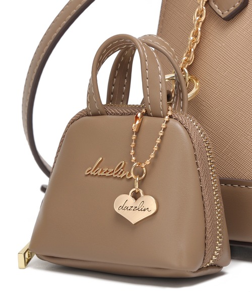 dazzlin(ダズリン)の「【dazzlin/ダズリン】バレッタリボン エコバッグ入バッグチャーム付 ミニハンドバッグ(ハンドバッグ・レディース・ブラック/ミント/ピンク/グレー/ベージュ/ダークブラウン/ブラック×ホワイト・FREE)」の9枚目の写真