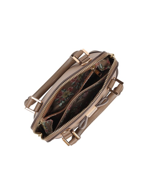 dazzlin(ダズリン)の「【dazzlin/ダズリン】バレッタリボン エコバッグ入バッグチャーム付 ミニハンドバッグ(ハンドバッグ・レディース・ブラック/ミント/ピンク/グレー/ベージュ/ダークブラウン/ブラック×ホワイト・FREE)」の8枚目の写真