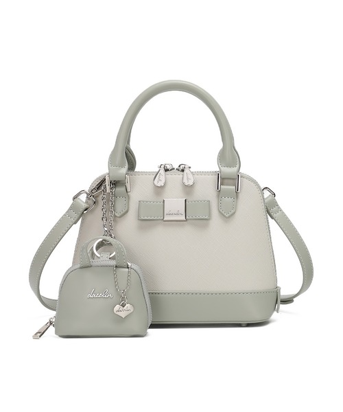 dazzlin(ダズリン)の「【dazzlin/ダズリン】バレッタリボン エコバッグ入バッグチャーム付 ミニハンドバッグ(ハンドバッグ・レディース・ブラック/ミント/ピンク/グレー/ベージュ/ダークブラウン/ブラック×ホワイト・FREE)」の19枚目の写真