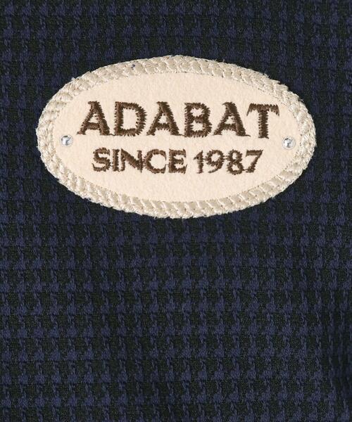 adabat(アダバット)の「【吸水速乾】千鳥ジャカードポロシャツ(ポロシャツ・レディース・ブラック系1/ネイビー/ネイビー系6・42/40/38/36)」の7枚目の写真