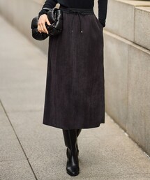 自由区（ジユウク）の「ソフトコーデュロイ スカート（スカート）」