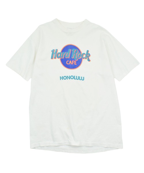LABORATORY R(ラボラトリーアール)の「【USED】90’s HARD ROCK CAFE 企業ロゴ Tシャツ USA製(Tシャツ/カットソー・メンズ・ホワイト・X-LARGE)」の1枚目の写真