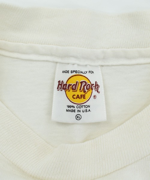 LABORATORY R(ラボラトリーアール)の「【USED】90’s HARD ROCK CAFE 企業ロゴ Tシャツ USA製(Tシャツ/カットソー・メンズ・ホワイト・X-LARGE)」の4枚目の写真