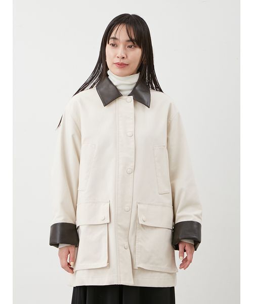 ハーフ丈ハンティングジャケット（ミリタリージャケット）｜Mila Owen