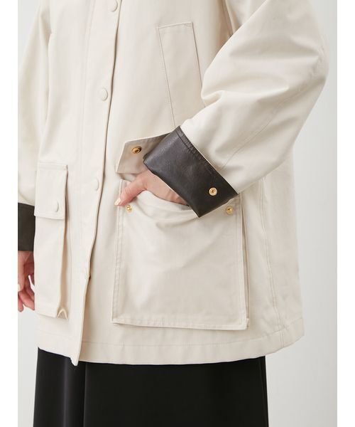 ハーフ丈ハンティングジャケット（ミリタリージャケット）｜Mila Owen