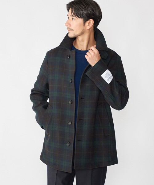 SHIPS（シップス）の「SHIPS: SHIPSタータン ピーコート（ピーコート・メンズ・ダークブルー・MEDIUM/LARGE/X-LARGE/SMALL）」の16枚目の写真