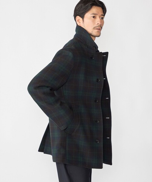 SHIPS（シップス）の「SHIPS: SHIPSタータン ピーコート（ピーコート・メンズ・ダークブルー・MEDIUM/LARGE/X-LARGE/SMALL）」の19枚目の写真