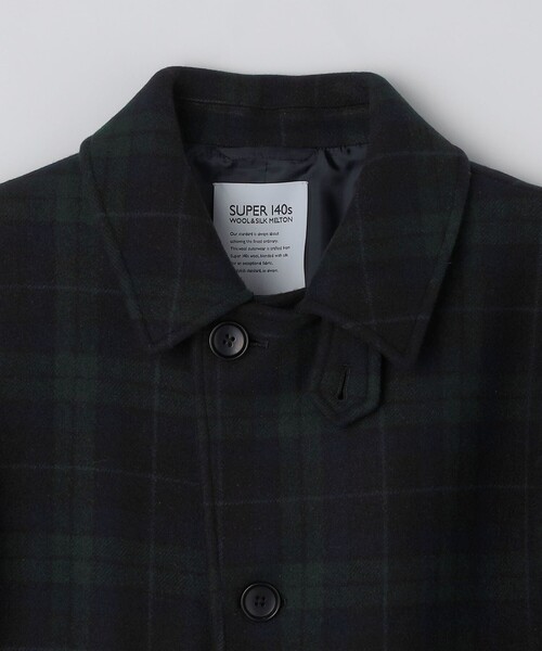 SHIPS（シップス）の「SHIPS: SHIPSタータン ピーコート（ピーコート・メンズ・ダークブルー・MEDIUM/LARGE/X-LARGE/SMALL）」の3枚目の写真