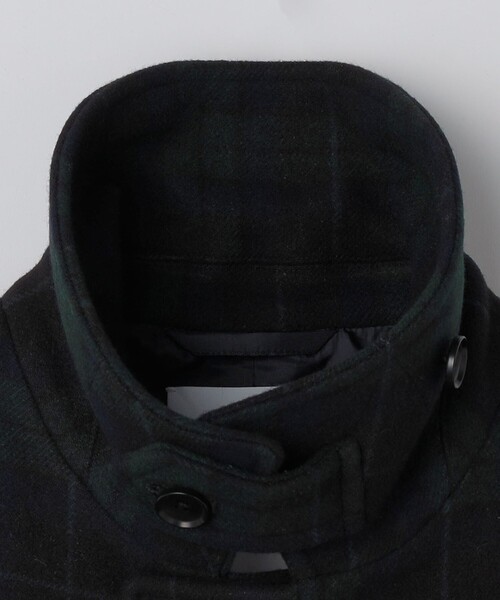 SHIPS（シップス）の「SHIPS: SHIPSタータン ピーコート（ピーコート・メンズ・ダークブルー・MEDIUM/LARGE/X-LARGE/SMALL）」の4枚目の写真