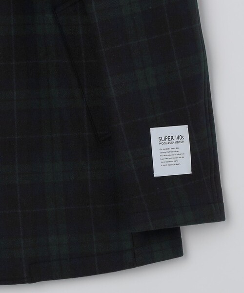 SHIPS（シップス）の「SHIPS: SHIPSタータン ピーコート（ピーコート・メンズ・ダークブルー・MEDIUM/LARGE/X-LARGE/SMALL）」の6枚目の写真