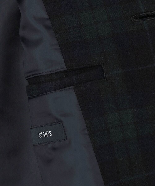 SHIPS（シップス）の「SHIPS: SHIPSタータン ピーコート（ピーコート・メンズ・ダークブルー・MEDIUM/LARGE/X-LARGE/SMALL）」の9枚目の写真