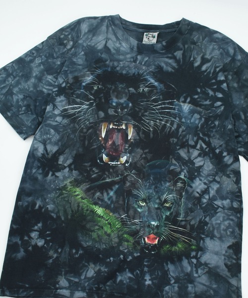 LABORATORY R(ラボラトリーアール)の「【USED】90’s Back To Earth “Black panther” タイダイ アニマル Tシャツ(Tシャツ/カットソー・メンズ・ネイビー・LARGE)」の5枚目の写真