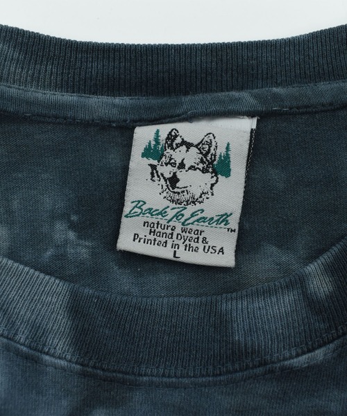 LABORATORY R(ラボラトリーアール)の「【USED】90’s Back To Earth “Black panther” タイダイ アニマル Tシャツ(Tシャツ/カットソー・メンズ・ネイビー・LARGE)」の2枚目の写真