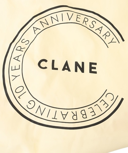 CLANE（クラネ）の「10TH LOGO ECO BAG（トートバッグ・レディース・アイボリー/チャコールグレー・FREE）」の8枚目の写真