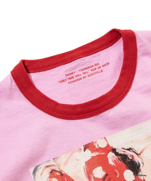 Disney(ディズニー)の「MINNIE MOUSE / RINGER T-SHIRT(Tシャツ/カットソー・メンズ・ピンク・S/M/SHORT)」の4枚目の写真