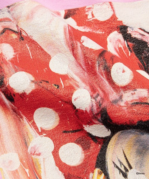 Disney(ディズニー)の「MINNIE MOUSE / RINGER T-SHIRT(Tシャツ/カットソー・メンズ・ピンク・S/M/SHORT)」の7枚目の写真