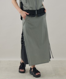 Paradise Picnic | 33℃ サイドスリット カーブコードフレアスカート(スカート)