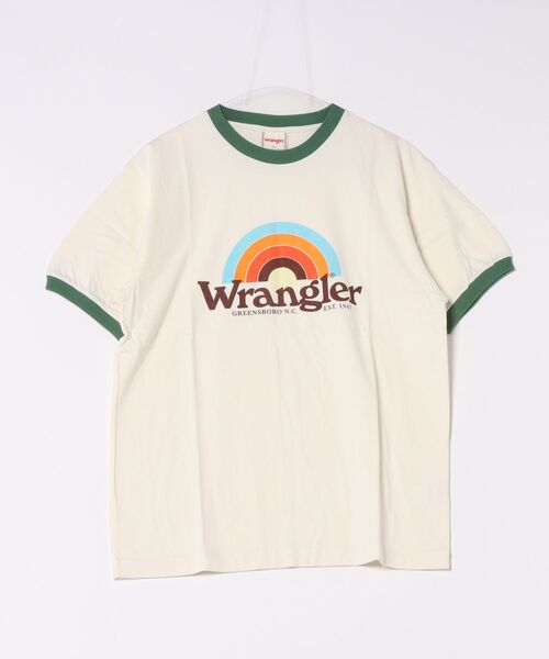 Wrangler(ラングラー)の「Wrangler / WRINGER TEE / WT5170(Tシャツ/カットソー・レディース・ネイビー/ブラウン/グリーン・LARGE)」の7枚目の写真